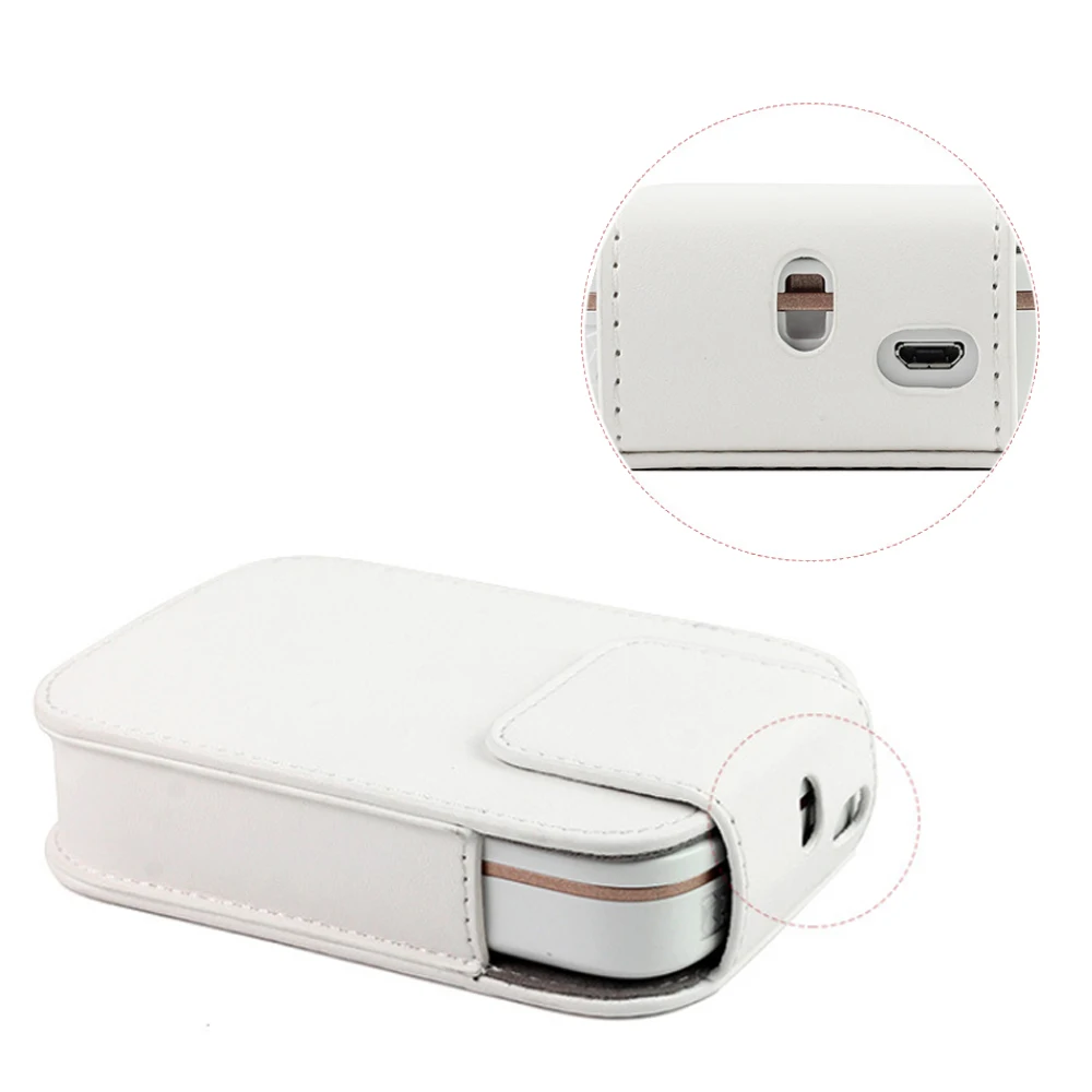 Protective Artificial Leather Carry Case Cover Storage Bag for HP Sprocket Model Photo Printer soft smooth daily life waterproof