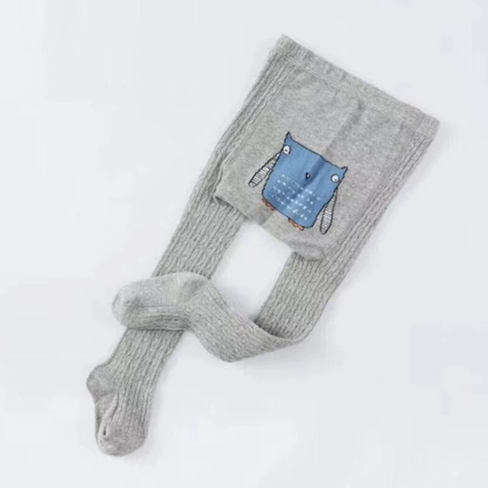 Милые хлопковые колготки с рисунком животных; колготки; детские колготки; брюки; сезон весна-осень; детские колготки для малышей