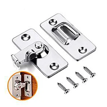 

Hot Stainless Steel Door Hasp Latch 90 Degree for Sliding Door Hardware Locks Bolt Household Accessories