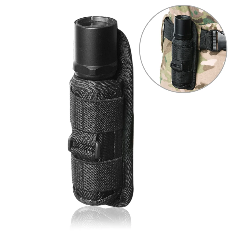 1X 14cm Portable Nylon Holster Holder Pouch Case Flashlight Torch Belt Bag PD sg 