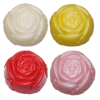 

2Pcs Shimmer Shiny Handmade Soap Rose Essential Oil Moisturizing Face Cleansing