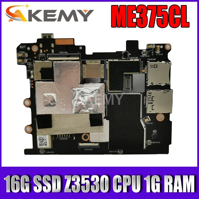 New! original For Asus MeMO Pad ME375CL ME375C Tablets motherboard mianboard logic board W 16G SSD Z3530 CPU 1G RAM