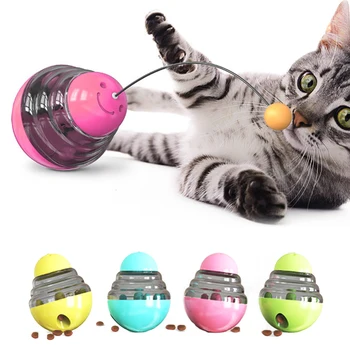 

Dog Cat Interactive Tumbler Toy Treat Ball Pet Slow Feeder Food Dispenser Feeding Toy Dog Puzzle Toy for IQ Active Stimulation