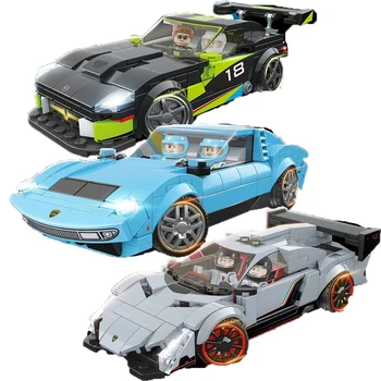

DIY Sport Technic Racing Car Building Blocks Collection Assembly MOC Bricks Sets Compatible Educational Toys Kit Figures for Kid