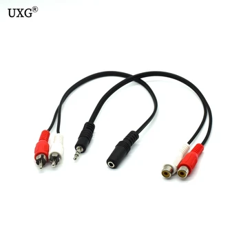 

Universal 3.5mm Male Stereo Audio Female Jack to 2 RCA Male Socket to Headphone 3.5 Y Adapter Cable 25cm