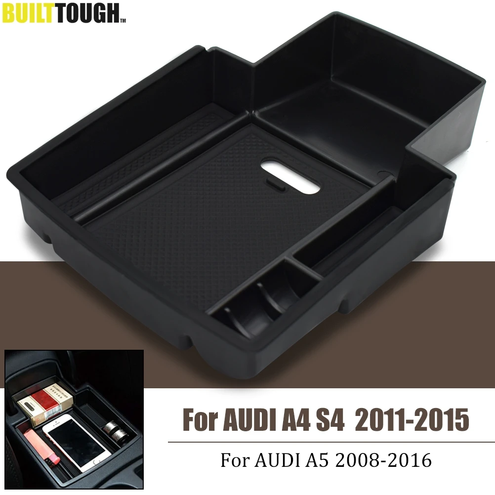 Armrest Storage Box For Audi A4 S4 B8 2011 2012 2013 2014 2015 A5 2008