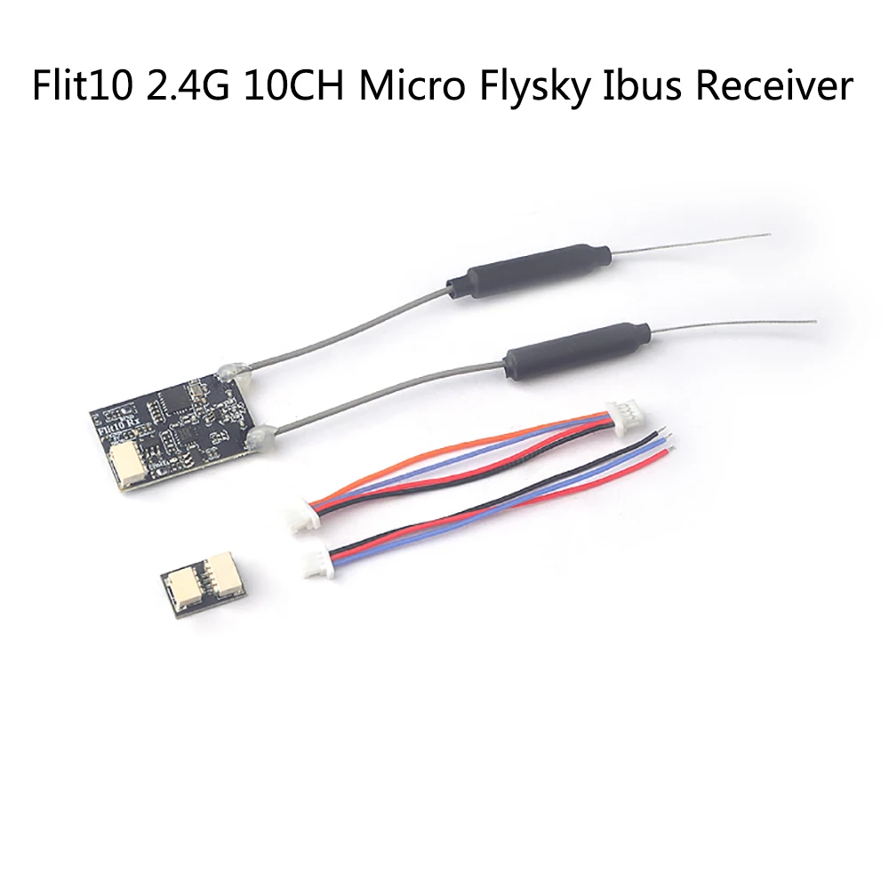 

Flit10 2.4G 10CH Micro Telemetry Flysky Compatible Ibus RC Receiver for FS-I6X FS-i6S Turnigy Evolution RC FPV Racing Drone