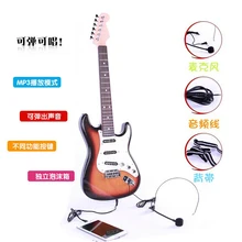 Instrumenty muzyczne zabawka dla dzieci gitara elektroniczne instrumenty muzyczne wczesna edukacja zabawka dla dziecka prezent tanie tanio CN (pochodzenie) Z tworzywa sztucznego Zabawki telefony