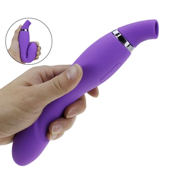 Clit Sucker 10 Suction Modes Double Vibrator Oral Licking Dildo Vibrator Sex Toys for Women Clitoris Stimulator Nipple Sucker 6