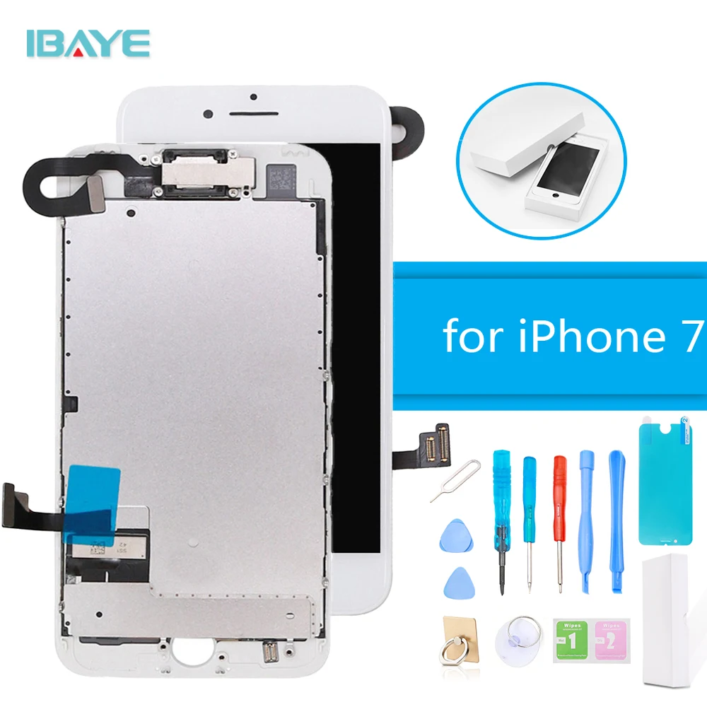 

Completed LCD For iPhone 7 Plus Superior Quality LCD Screen Assembly Replacement With Front Camera + Speaker + Gift