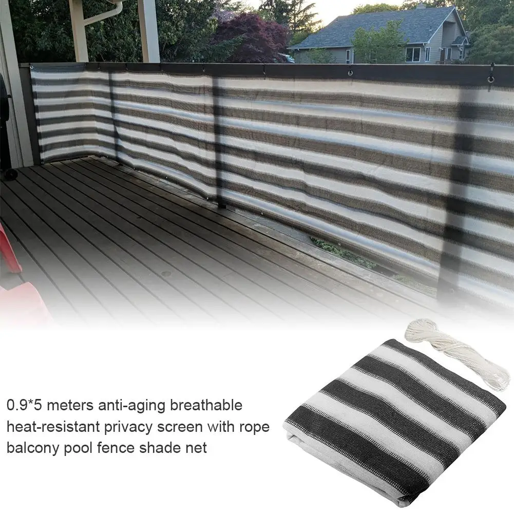 Balcony Privacy Screen Cover Swimming Pool Deck Covering For Sun