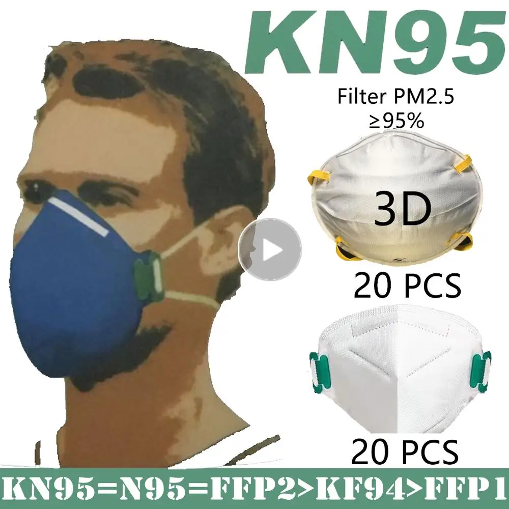 

kn95 Filter pm 2.5 face Anti virus coronavirus antivirus Facial mask masque particle 3d mouth n95 Facemask Disposable Mask fpp2