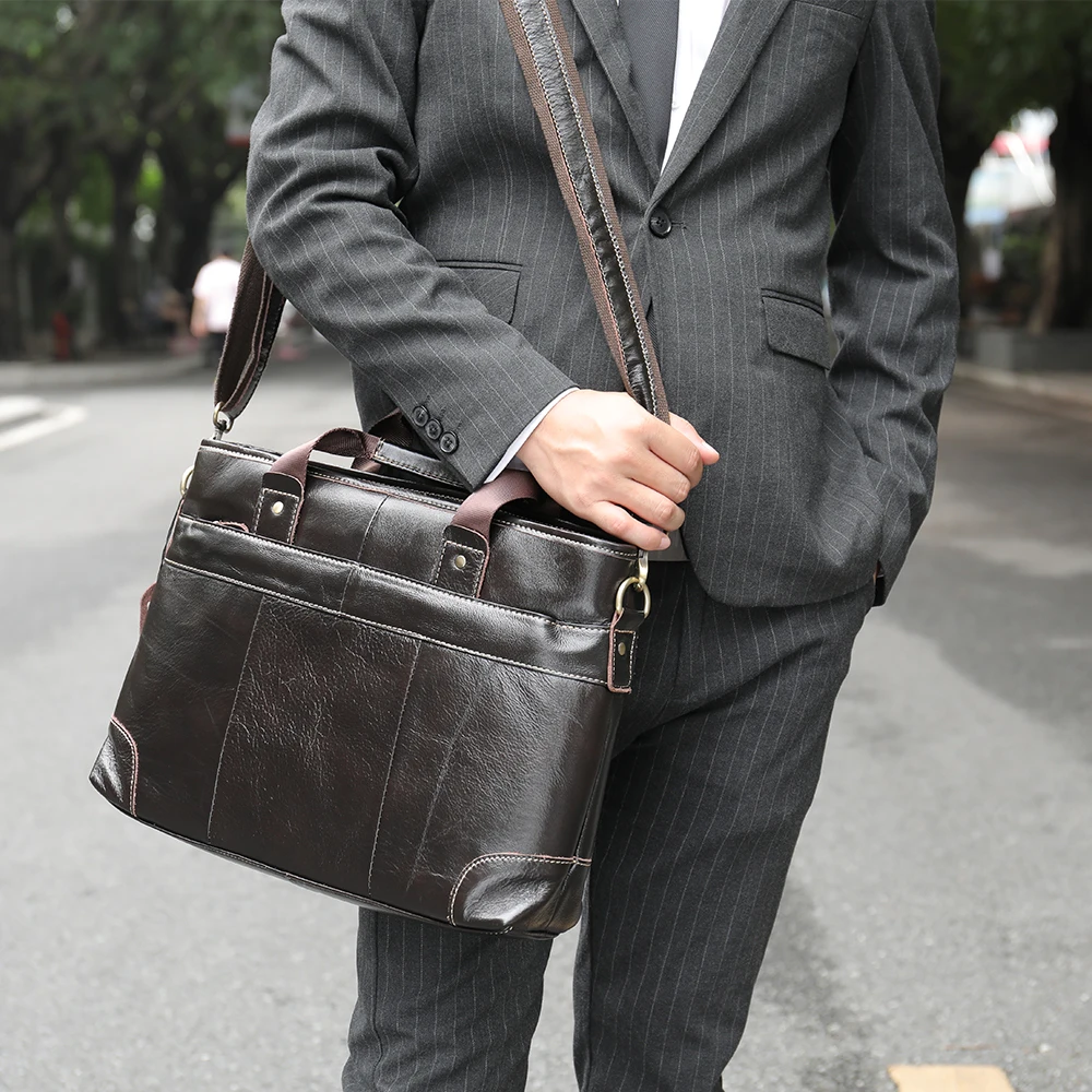 WESTAL's Genuine Natural Leather Briefcase Bags / Laptop Bags for Men