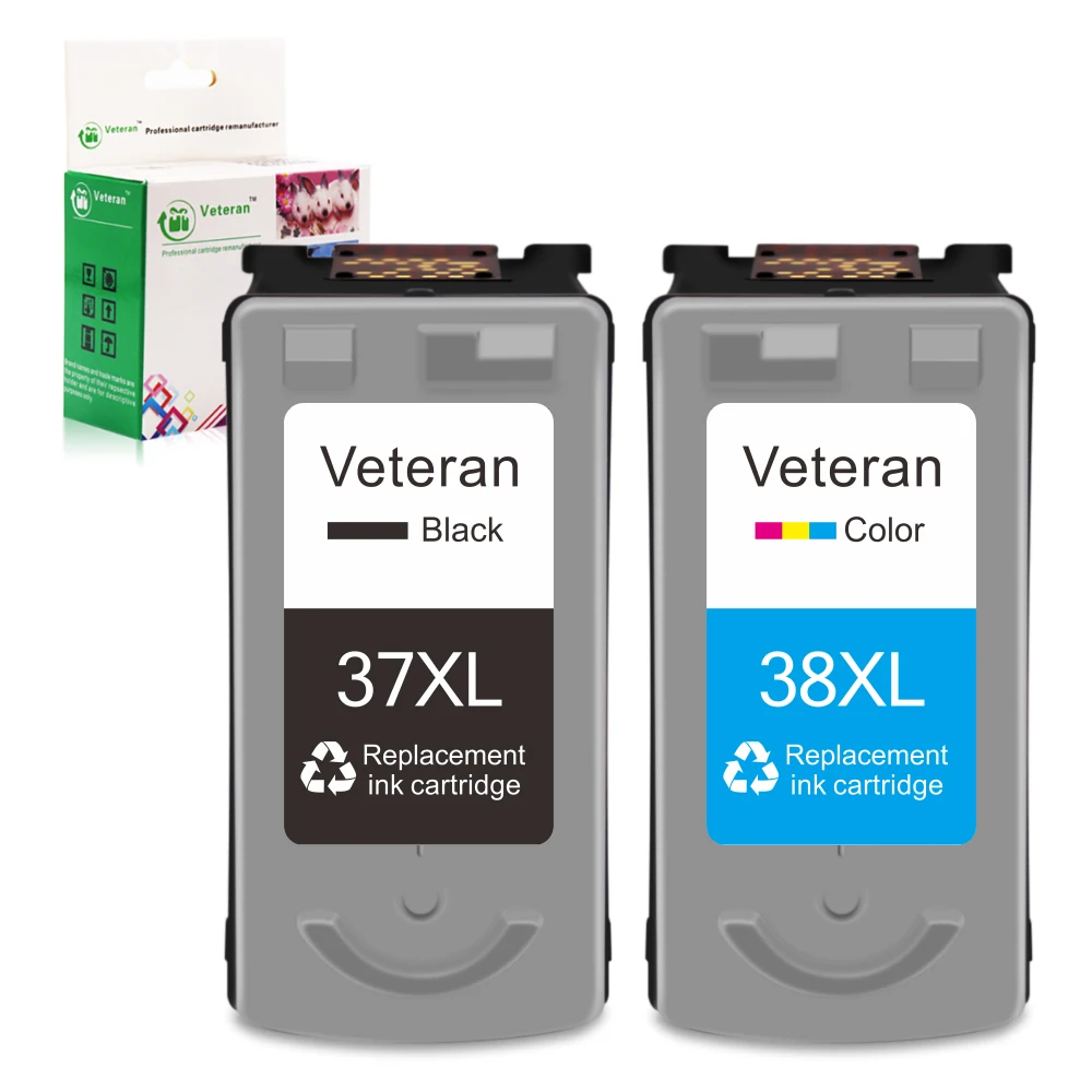 Veteran PG37 CL38 Замена для canon чернильный картридж PG 37 CL 38 Pixma MP190 IP2600 MP140 MP210 MP220 MP420 MX300 MX310