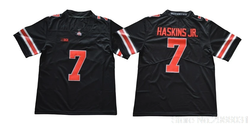 Свитер в стиле Огайо#7 Dwayne Haskins Jr. college, цвет белый, красный, черный, Прошитый, размер S-3XL