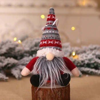

6pcs Christmas Faceless Gnome Santa Xmas Tree Hanging Ornament Doll Decoration 67JB