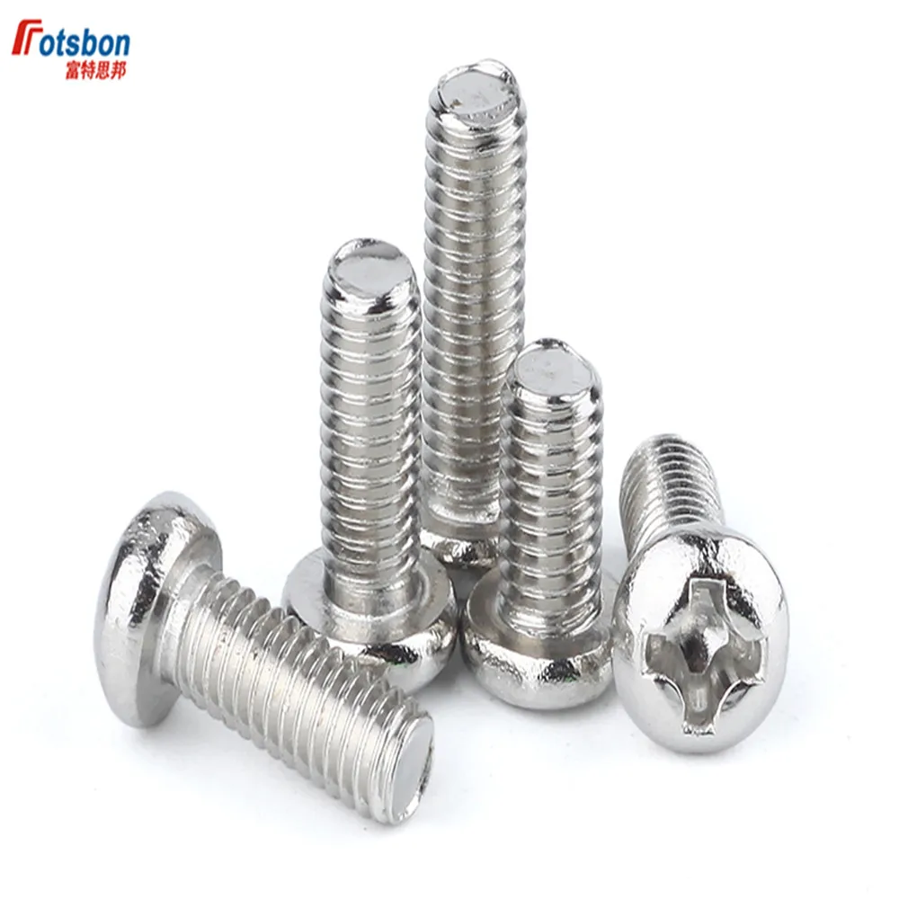 

Плоские винты с полукруглой головкой M4/M5, крестообразные утопленные приподнятые прилавки PE Philip Plaine Micro Puntas Tornillos Vis Vida DIN7985 ISO7045