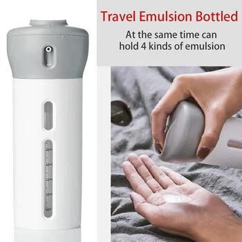 

4 in 1 Portable Travel Cosmetic Bottle Plastic Refillable Container Empty Cosmetic Containers Atomizer Perfume Containe New