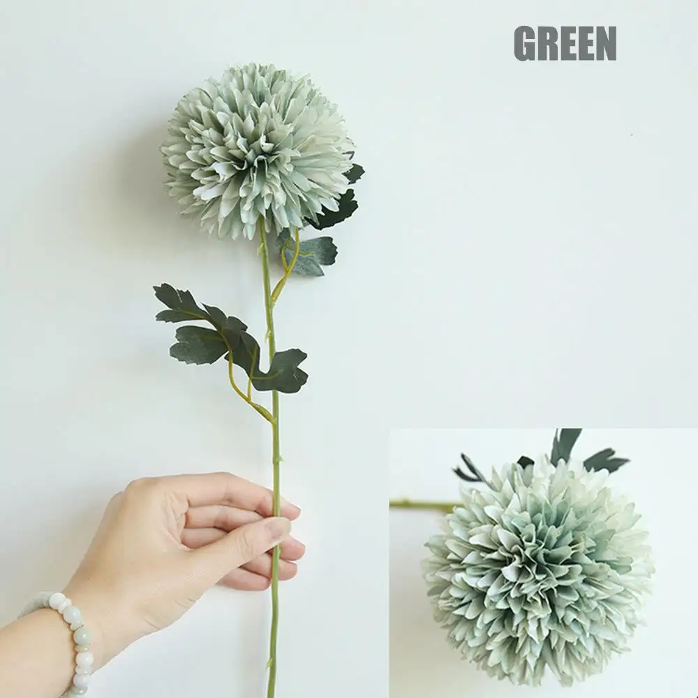 SOLEDI 1pcs Romantic Dandelion Flower Ball Home Decor Festive Photo Props Elegant Fake Flower Livingroom Simulation Road Cited