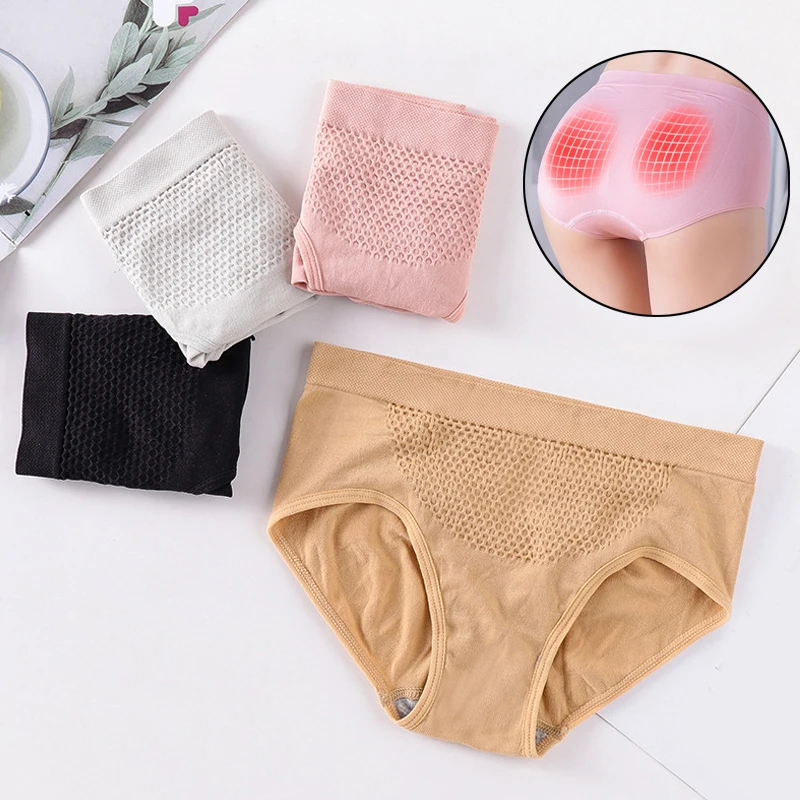 

NEW 3D Honeycomb High Waist Women Underwear Sexy Cotton Lace Panties Seamless Body Shaper Briefs for women Seluar Dalam