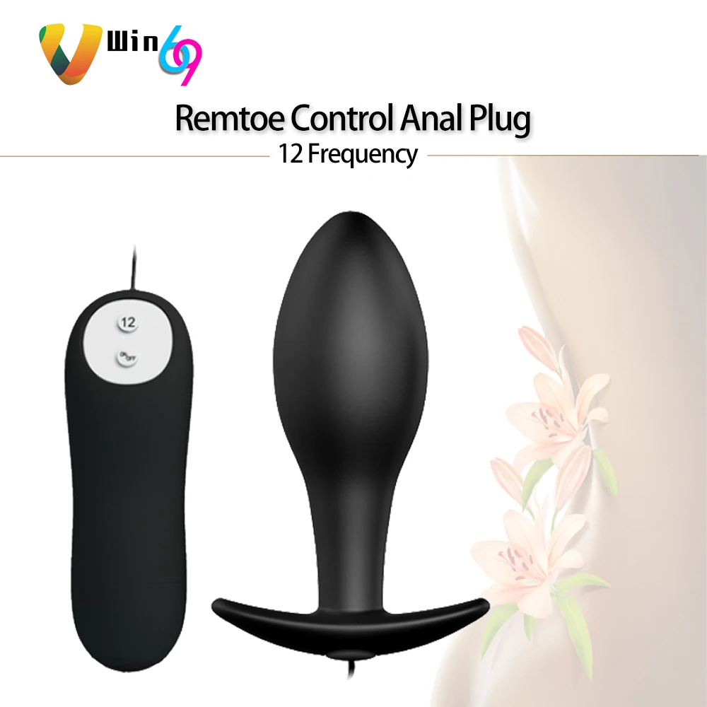 Anal Plug Remote Control Butt Trainer Prostate Massage Silicone Dildo Vibrator Sex Toys for Men |
