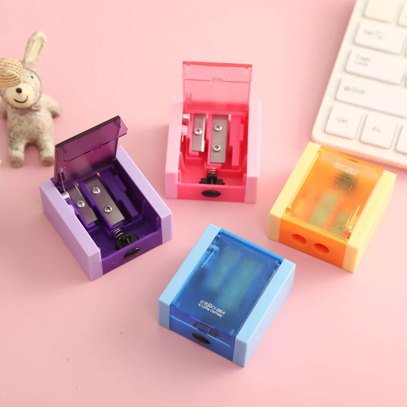 

Double Hole Pencil Sharpener Cartoon Sharpener Cutting Pupils Pencil Cutter Children Students School Supplies Stationery Knife