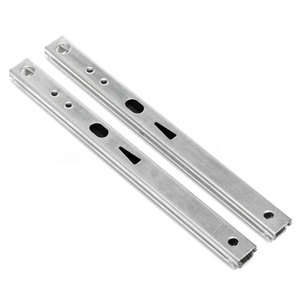 Micro Ball Guide Two Sections Wide Steel Ball Two Fold Ball Slide Drawer Steel