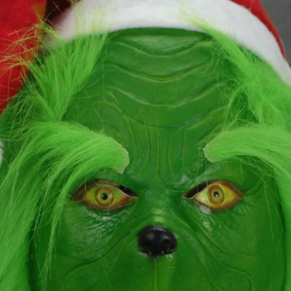 Новинка, аниме, как Grinch украли Рождество, the Grinch, косплей, маски для детей и взрослых, латексный шлем, Маскарадная маска для вечеринки, костюм, реквизит