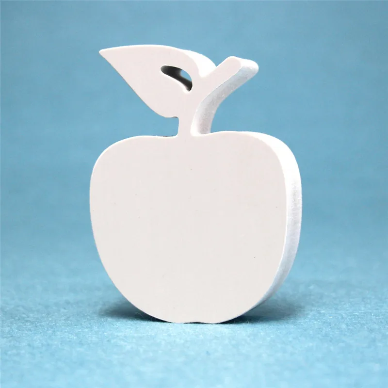 Apple 12 мм толщина для свадебной вечеринки домашний декор из дерева деревянные буквы алфавит, цифры украшения DIY слово ручной работы - Цвет: Apple