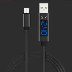 2x USB C кабель, QC 3,0 Schnell Ladespannung und Strom или Geflochten 5 в 1 м - Цвет: BlackandBlue