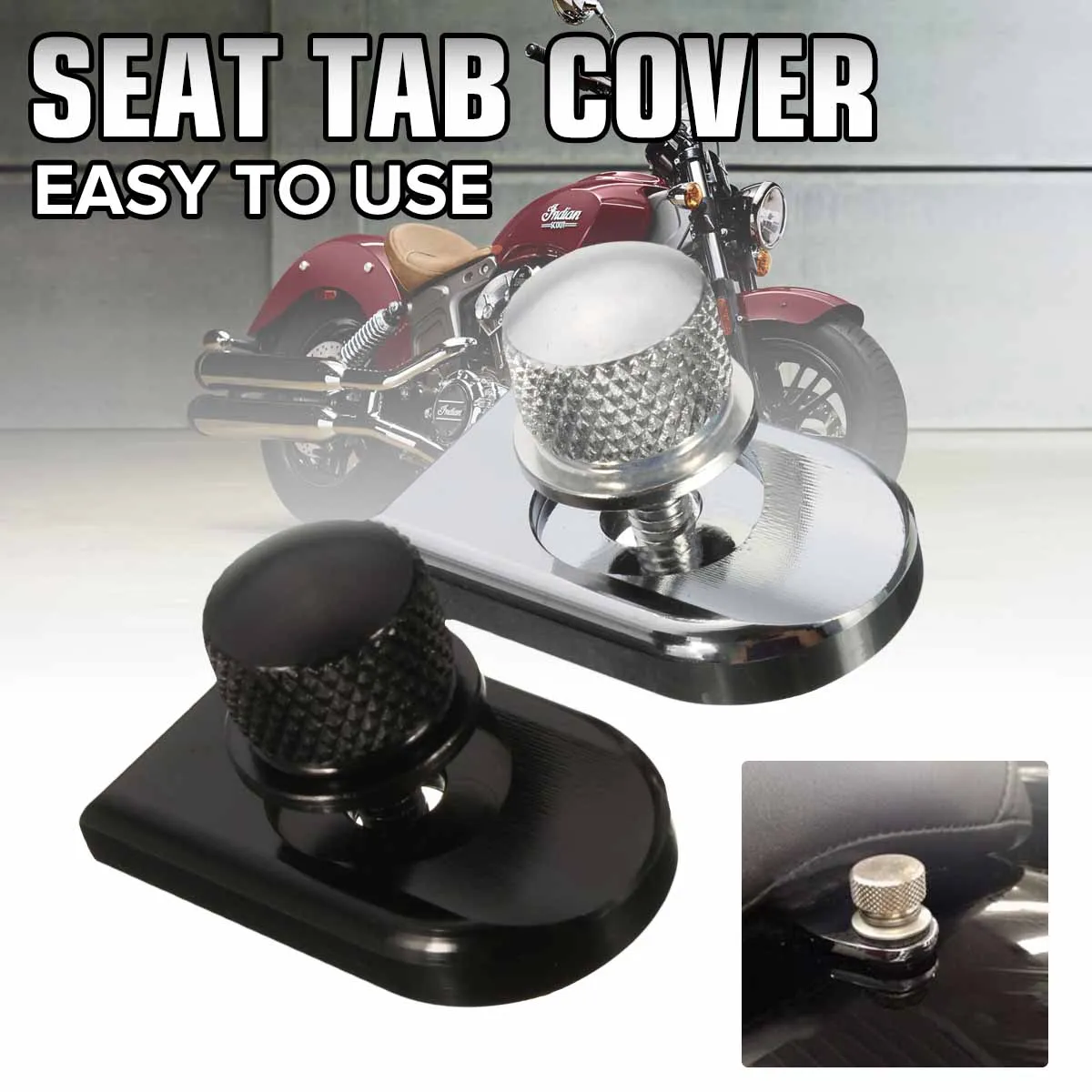 1/4-20 Motorcycle Seat Bolt Tab Screw Mount Knob Cover for Harley Sportster Dyna Fatboy Road King Softail | Автомобили и