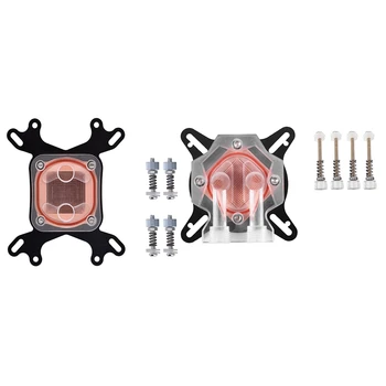 

2 Set Gpu Water Cooler Block Universal Cooling System Waterblock Cpu Water-5 x 5 x 3 Cm & 40 x 40 x 3 Mm