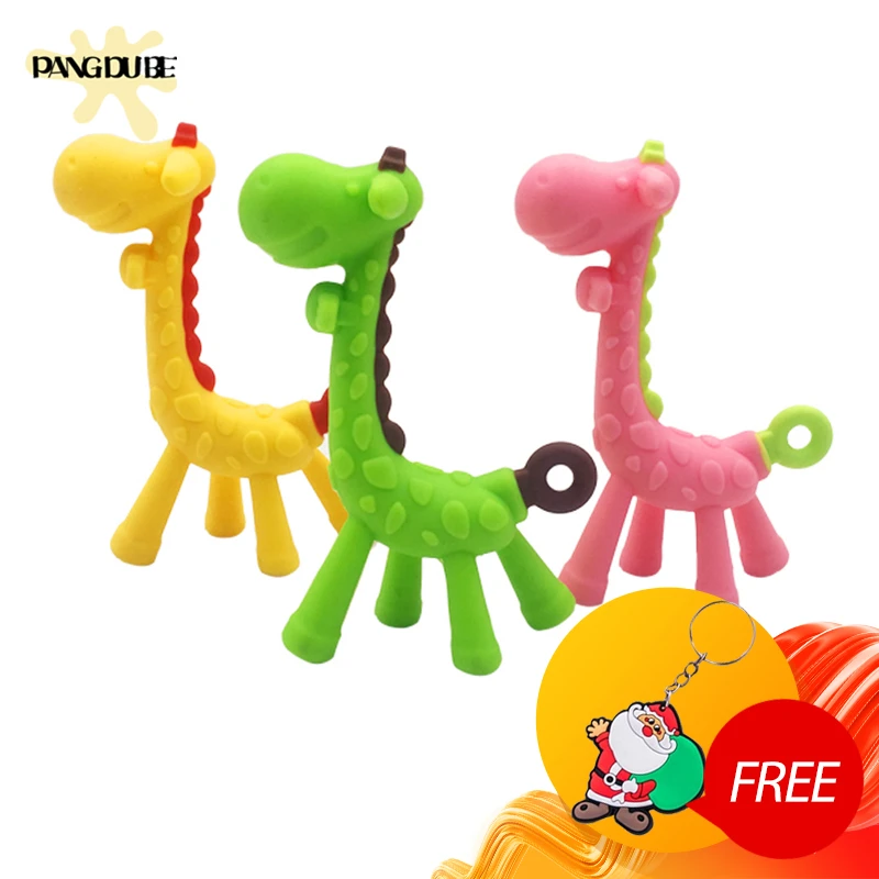 silicone giraffe teether