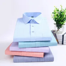 Бамбуковое волокно, мужское платье с длинными рукавами, Рабочие Рубашки, Camisa, дышащая мягкая ткань, удобные, облегающие рубашки в Корейском стиле, ткань