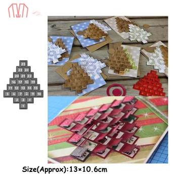 

Mai Christmas tree hidden switch Metal Cutting Dies Stencils for DIY Scrapbooking photo album Decorative Embossing Paper Cards
