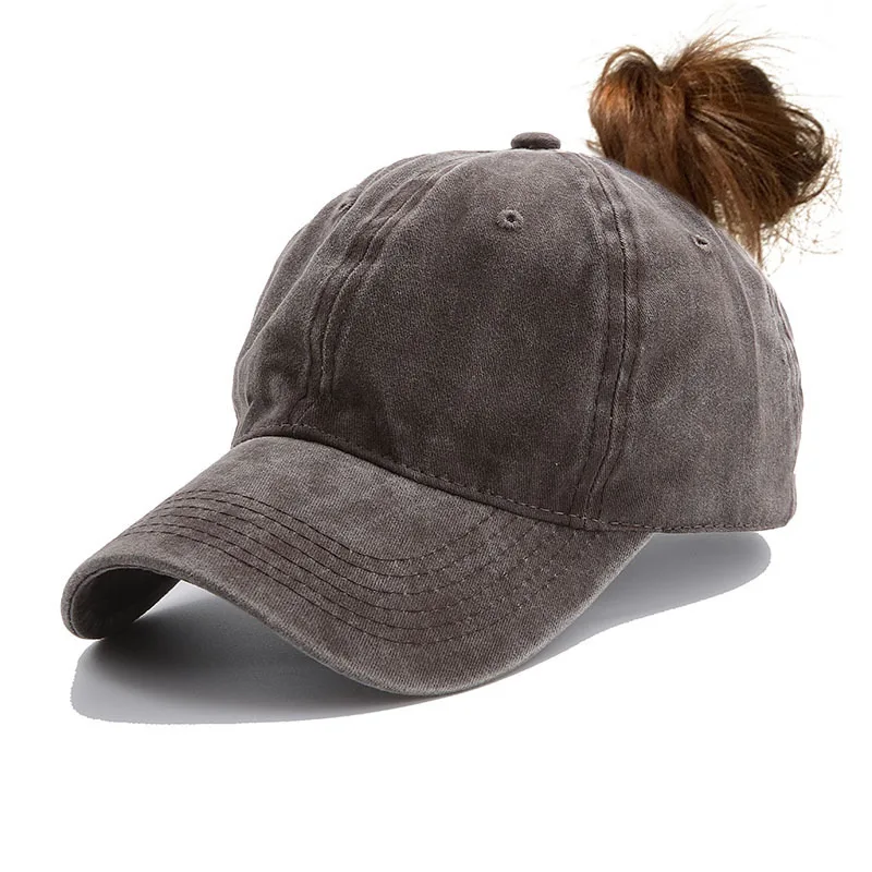 Новинка! дизайн, бейсболка "конский хвост" для женщин, бейсболка Snapback, женские спортивные однотонные кепки, Bone Gorras-8