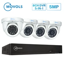 Movols 8CH 5MP CCTV камера системы H.265 NVR комплект 4 шт. наружная камера безопасности P2P IR-CUT домашняя doom система видеонаблюдения