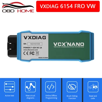 

VXDIAG VCX NANO 6154 For ODIS V5.1.6 V5.1.5 For V-W OBD2 WIFI Car Diagnostic Tool scanner automotivo 6154A For Skoda For audi