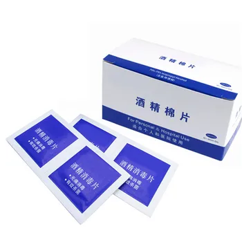 

100Pcs Disposable Disinfection Sterile Alcohol Disinfection Wipes Office Home School for Cleaning and Sterilization Tool 50*50mm
