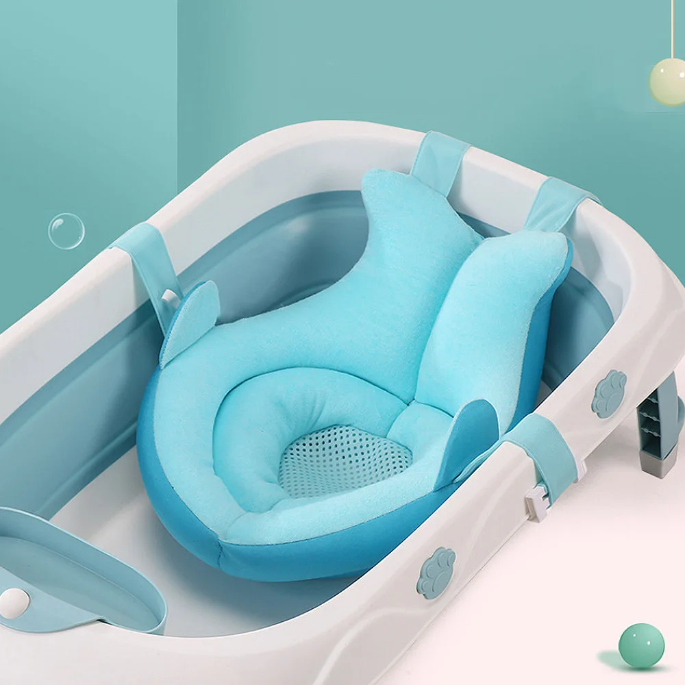 High Quality Folding Baby Bath Tub  Large Size Anti-Slip Bottom Non-Toxic Material Children Bathtub Bucket for Baby Bathing Use