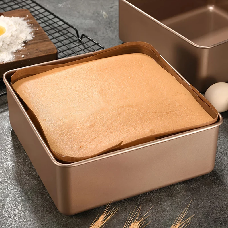 Castella Cake Mold, Nonstick Square Bread Mold Baking Pan 6-8 inch