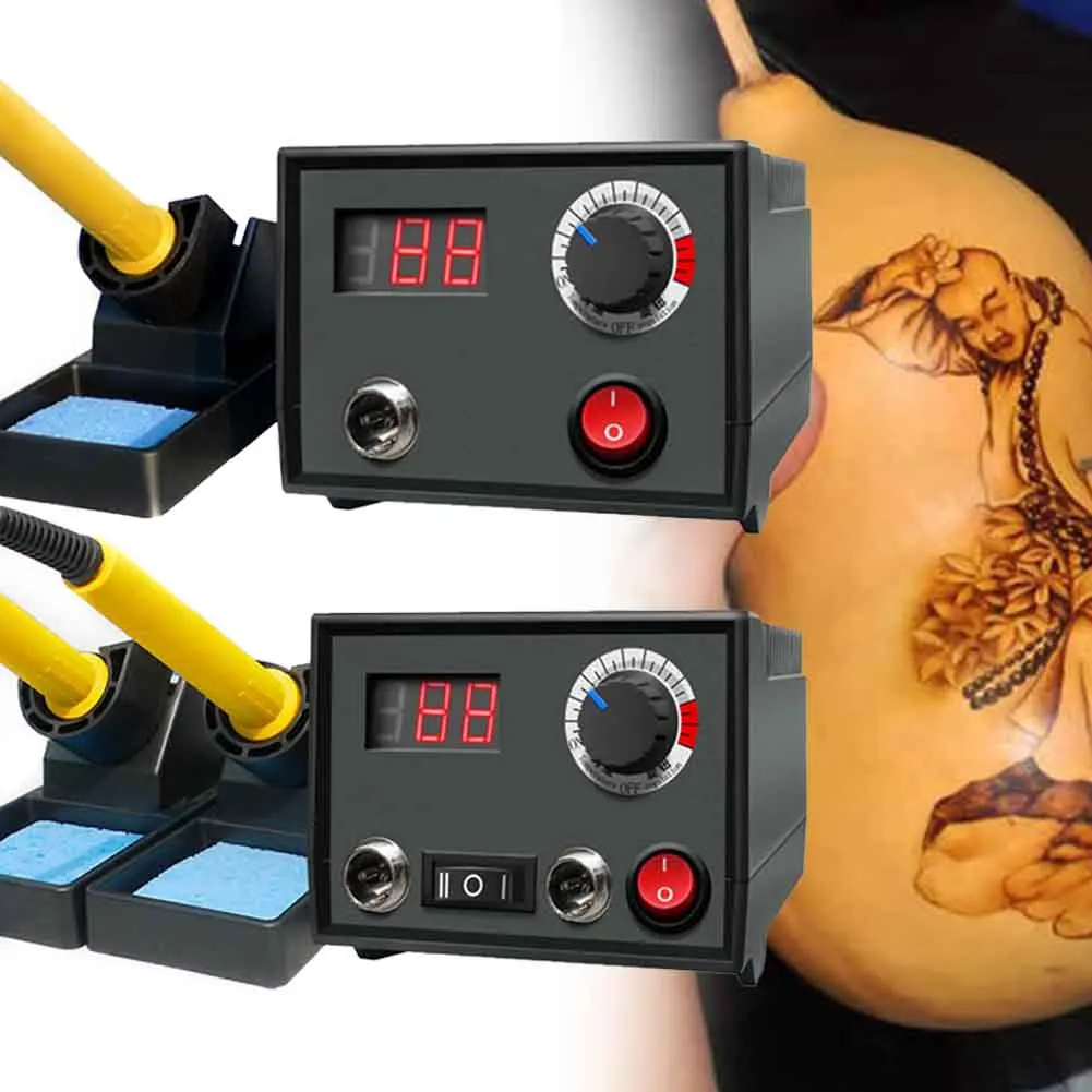 Handicraft Pyrography Tools Professional Adjustable Temperature Draw Multifunction Penholder Wood B