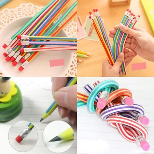 3 шт креативные гибкие мягкие карандаши с ластиком для детей развлечения