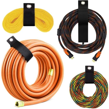 

1-6PCS Extension Cord Holder Organizer Heavy Duty Storage Straps Fit With Garage Hook Pool Hose Hangers Strongly Viscous Gadget