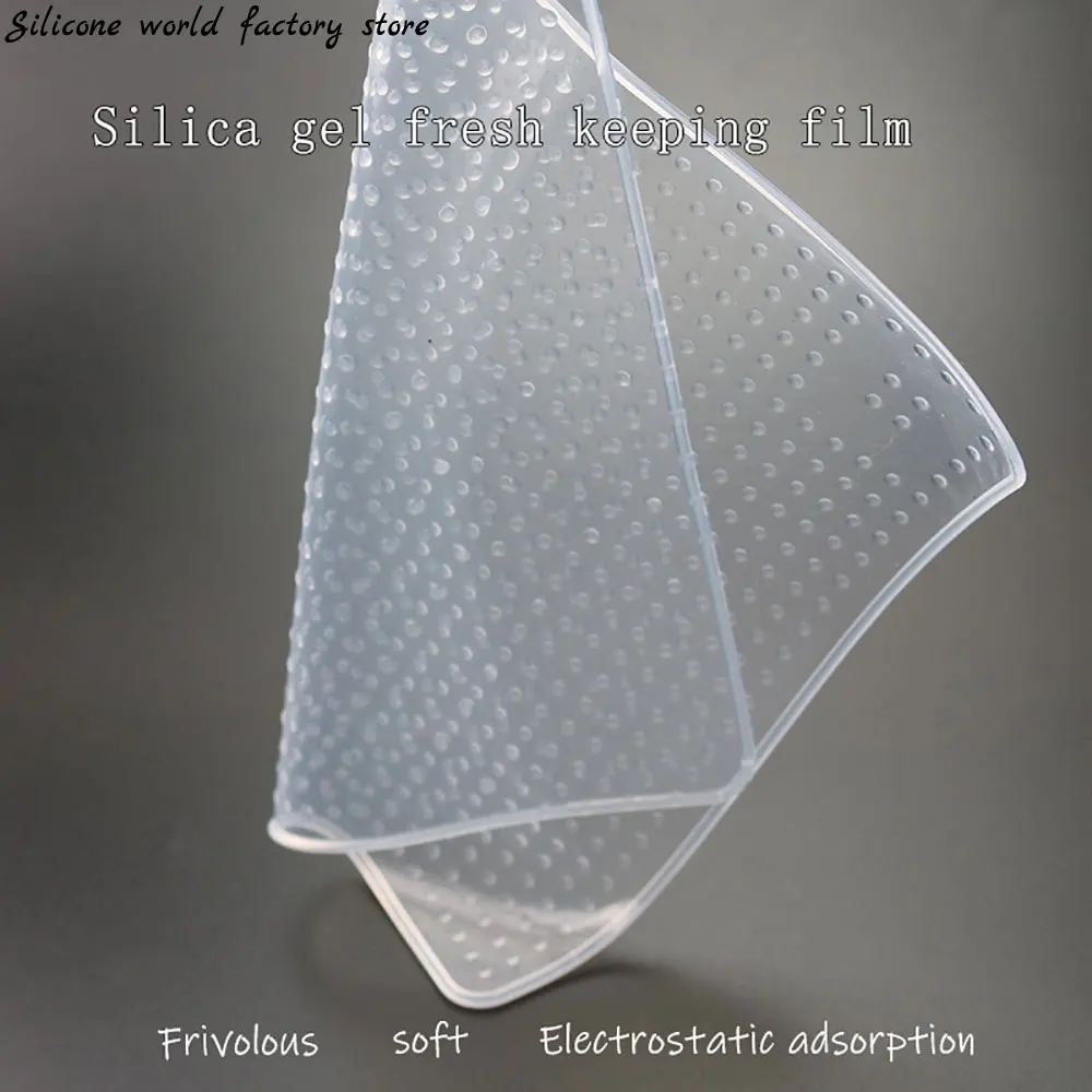 

Reusable Transparent Cling Film Bowl Cup Pad Fresh Keeping Lid Food Storage Cover Silicone Wrap Seal Cover Kitchen Tools