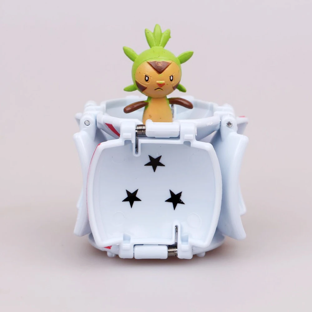 Pikachu Action Figure Cartoon Pop-up Pokemoner Deformation Poke Monster with doll Great Ball Ultra Metaballs Reversible Ball Toy