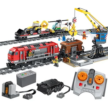 

Technic Set Heavy-Haul Train City Model Building Blocks Boy Birthday Gift Kids Remote Control Toys For Children