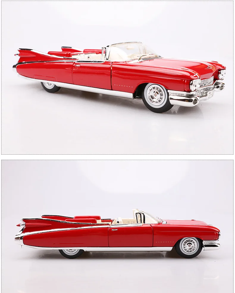 1:18 Высокая литая модель машины Модель 1959 Cadillac Elvis классическая модель автомобиля для детей Подарки