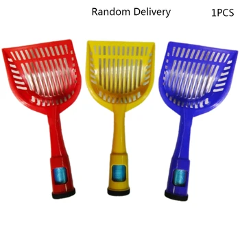 

Solid Color Grid Mesh Cat Litter Scoop Non Stick Shovel Strong Plastic Large