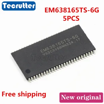 

5pcs EM638165TS-6G TSOP54 EM638165TS 4M X 16
